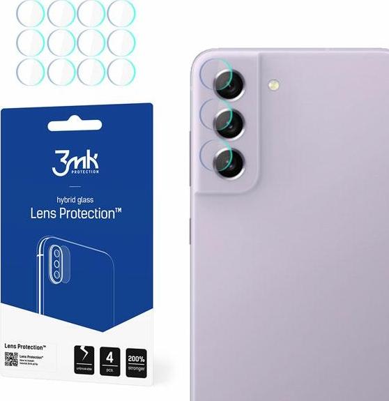 3MK Szkło hybrydowe na obiektyw aparatu 3MK Lens Protection Samsung Galaxy S21 FE 5G [4 PACK]