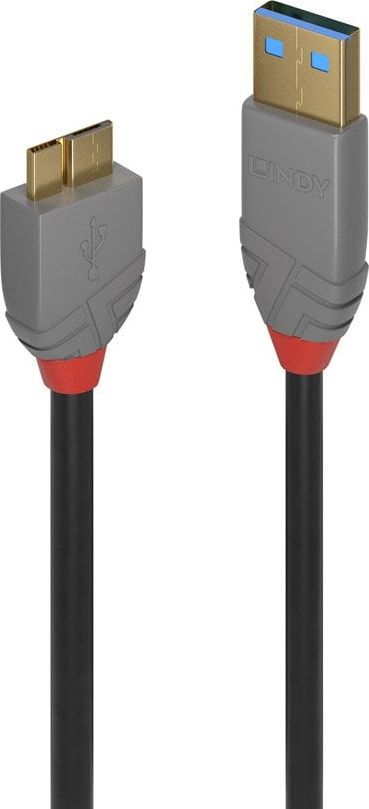 Kabel USB Lindy USB-A - micro-B 2 m Czarny (36767)