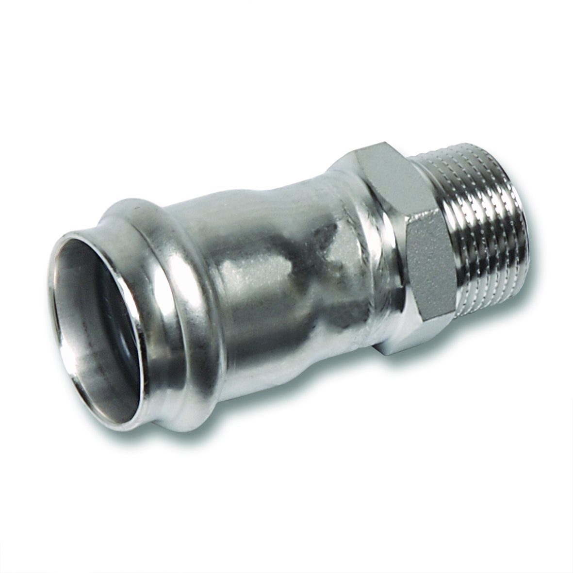 Złączka SANHA-NIROSAN-PRESS Stahl szlachetna przejścowa d15x1/2 GZSANHA