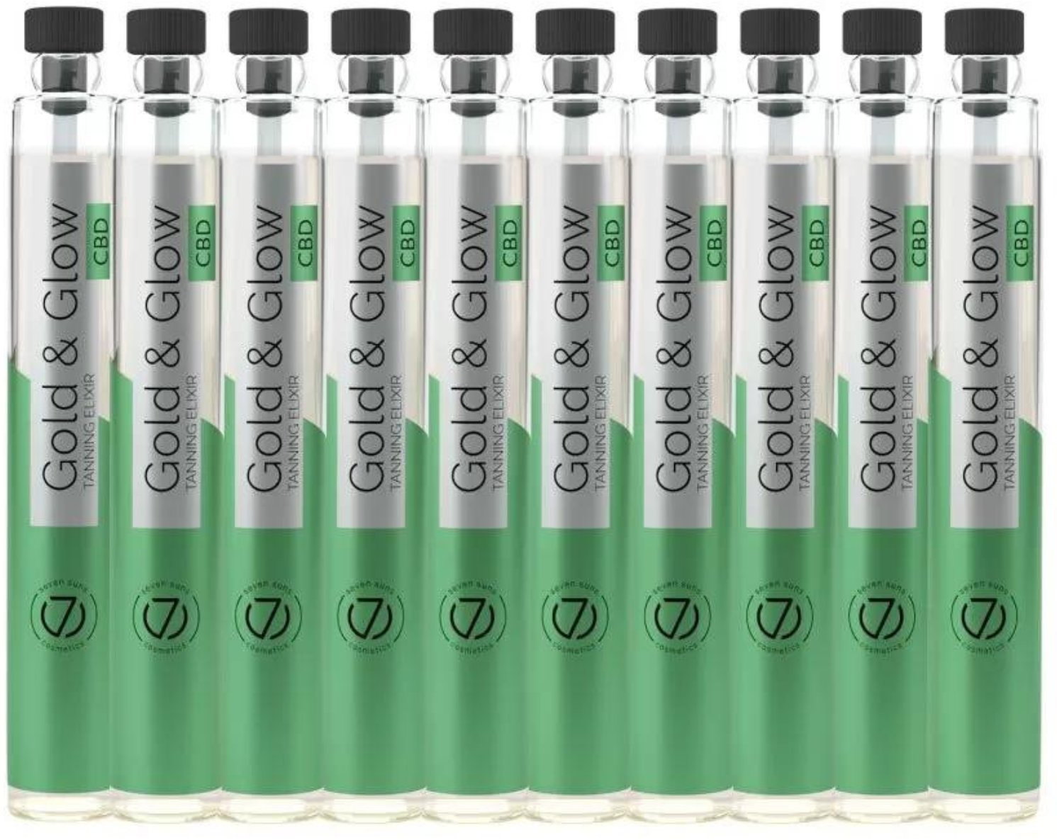 7suns Gold & Glow Eliksir Do Opalania CBD 10 x 6ml
