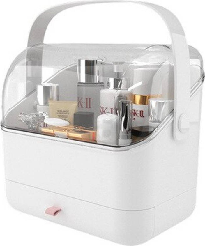 Strado Szkatułka organizer kuferek na kosmetyki biżuterię (Biała) uniwersalny