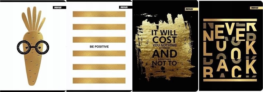 Zeszyt A5/60K linia Płótno Gold (10szt)