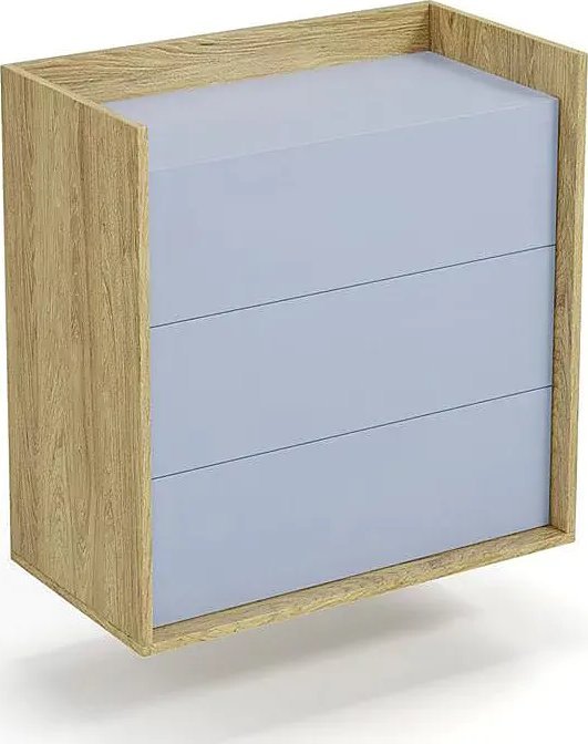 Elior Komoda modułowa hikora + niebieski horyzont - Horizonte 4X