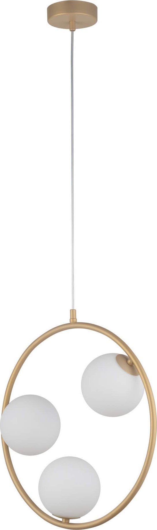 Lampa wisząca Sigma Wisząca lampa nowoczesna Ring do pokoju złota biała