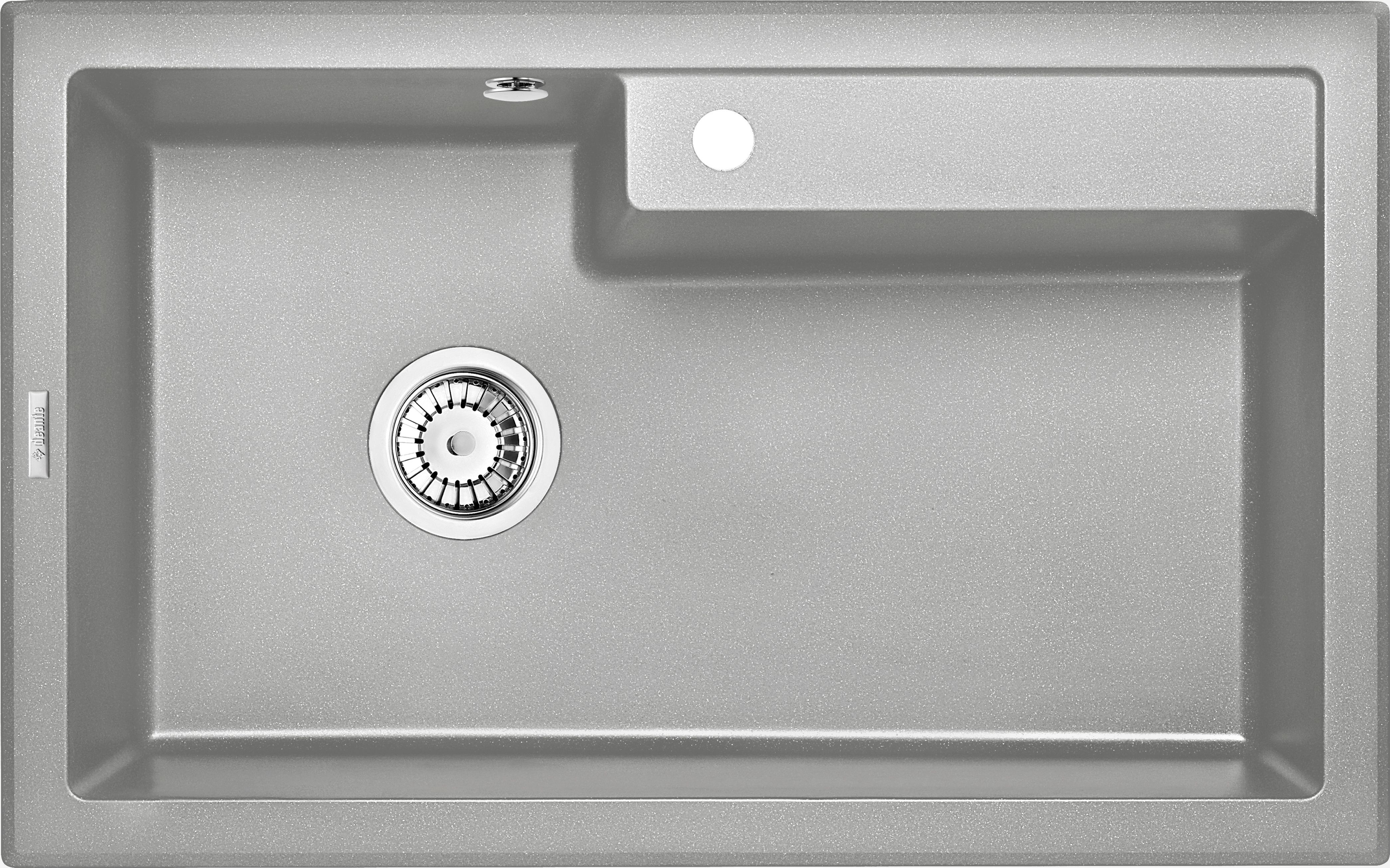 Zlewozmywak Deante . ERIDAN SZARY METALIK GRANIT 1K 800X500X220 + SPACE SAVER