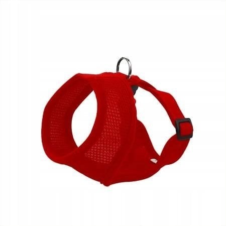 Barry King Szelki dla psa czerwone siatka i poliester S ob.szyi 32cm/ob.klatki 37-47cm
