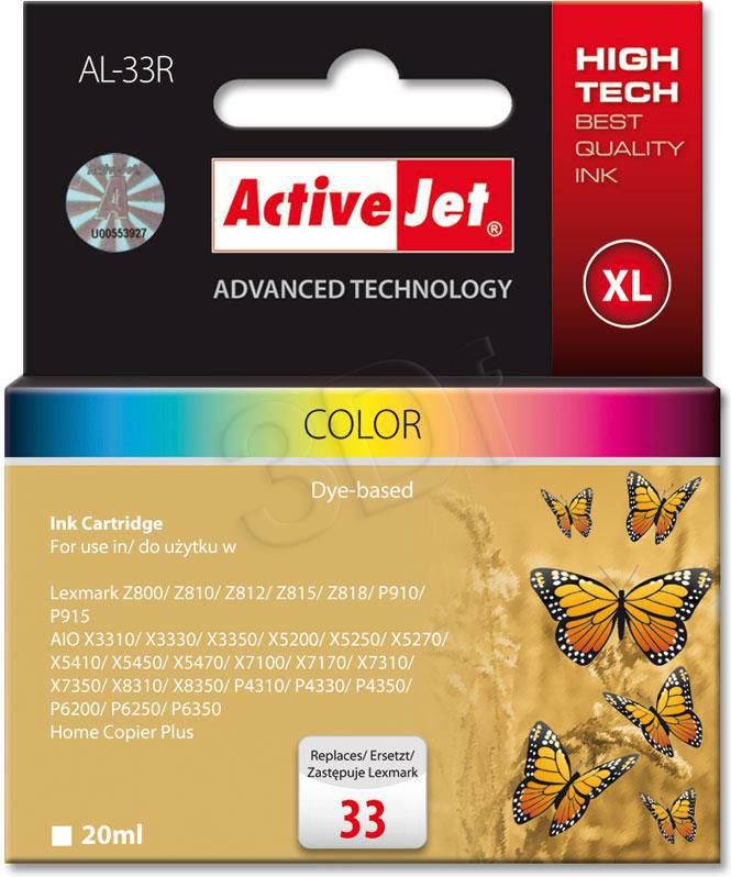 Tusz Activejet tusze AL-33R / 18C0033E (cyan, magenta, yellow)