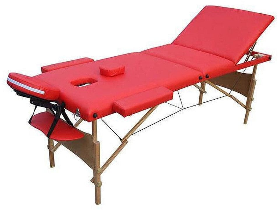 Jata 3 dalių, Wecco, masažo stalas raudonas