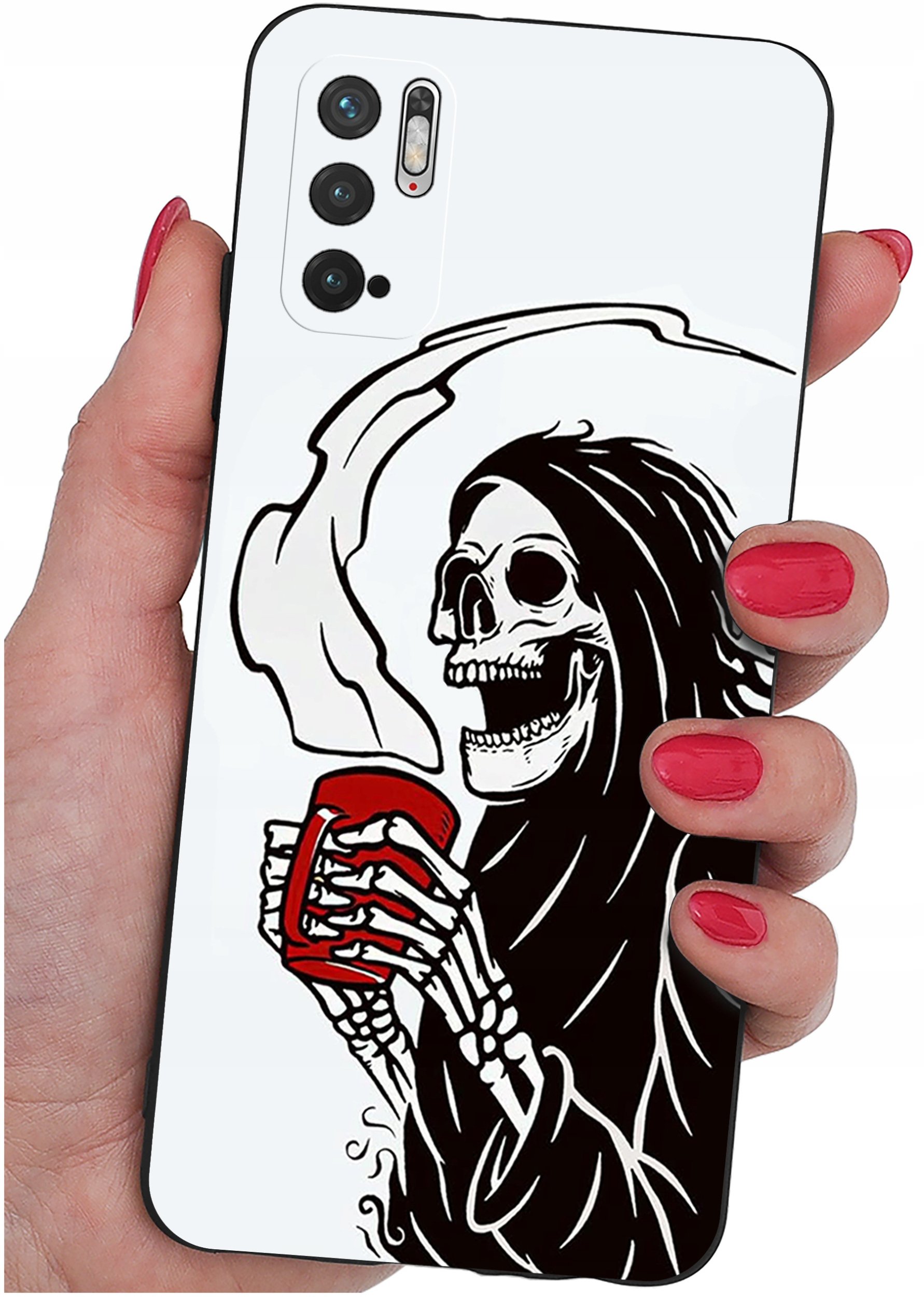 krainaGSM ETUI do Xiaomi Redmi Note 10 5G SILIKONOWE MATT CASE + SZKŁO 9H