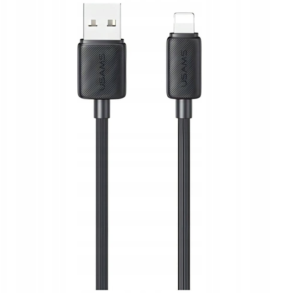 Kabel USB Usams USB-A - Lightning 1 m Czarny