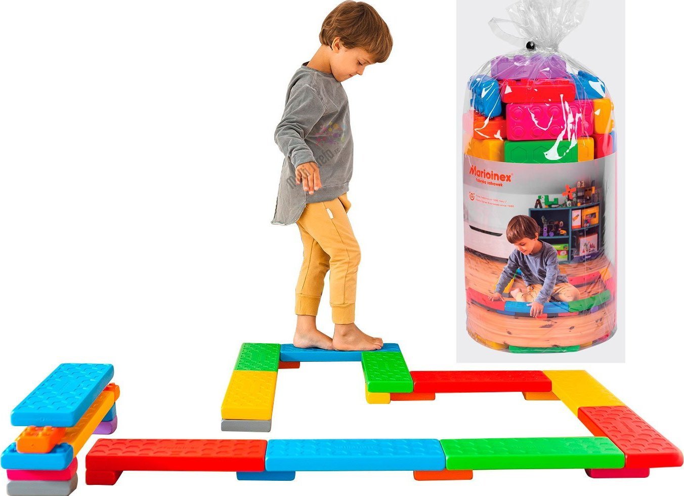 Marioinex Marioinex Mega KLOCKI platforma dydaktyczna cegły