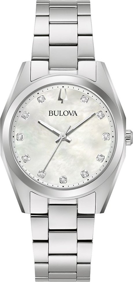 Zegarek Bulova Zegarek damski Bulova 96P228 srebrny