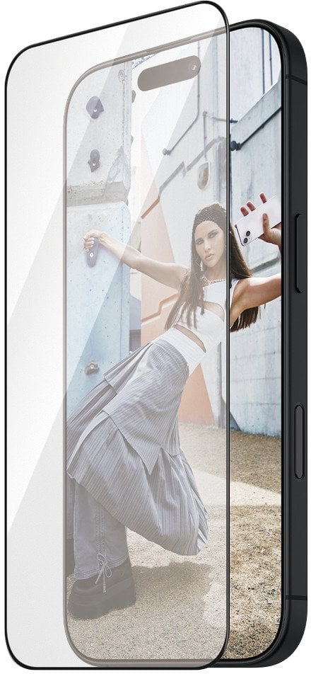 PanzerGlass SAFE. by Screen Black Frame iPhone 16/15 Plus UWF