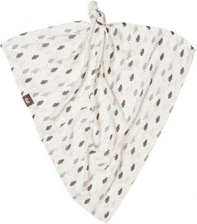 Pulp Pieluszka Bambusowa z Jonami Srebra Chmurki Szare 75x75