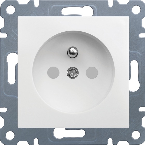 Hager Gniazdo pojedyncze LUMINA2 z/u 16A przesłonami styków białe - WL1040