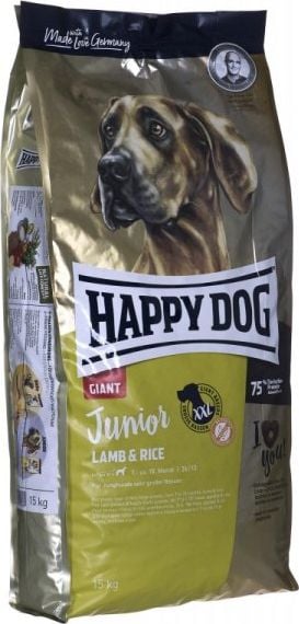 Happy Dog Junior Giant Jagnięcina & ryż, 15 kg