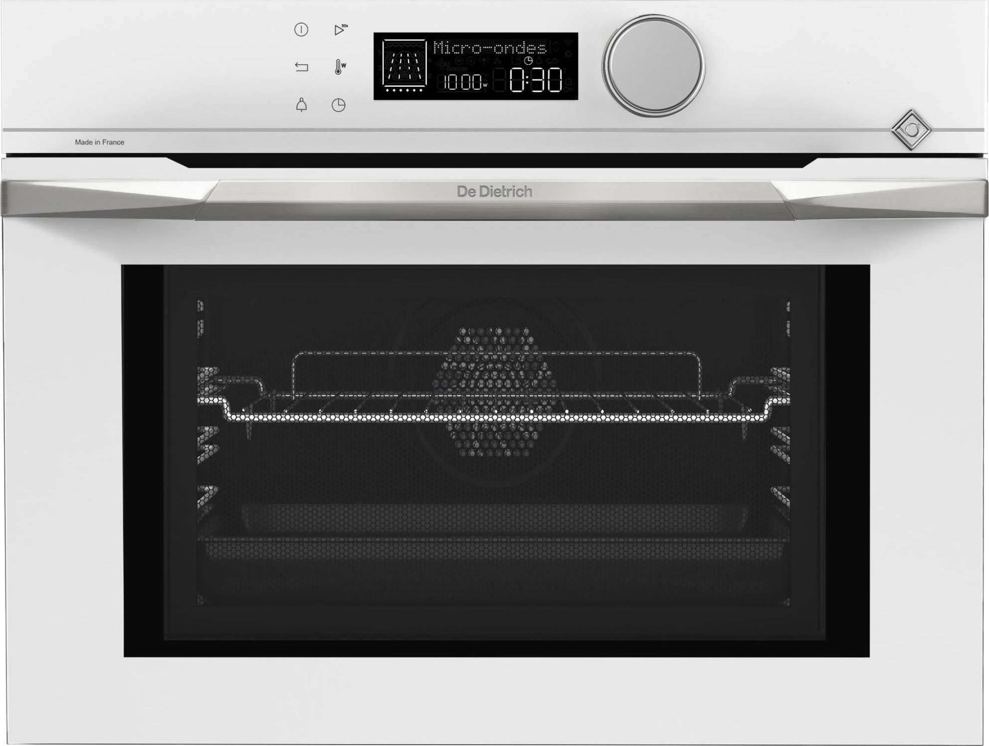 Kuchenka mikrofalowa De Dietrich KOMPAKTOWA MIKROFALÓWKA Z GRILLEM DKC4536W biały