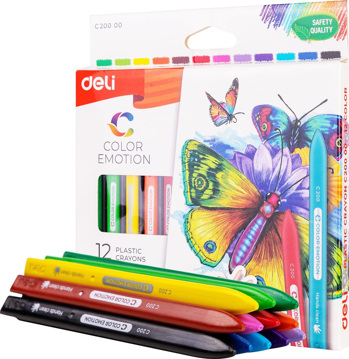 Deli KREDKI TRÓJKĄTNE DELI C20000 12 KOLORÓW