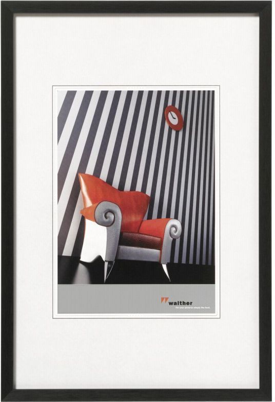 Ramka Walther Chair, 20x30, aluminiowa, czarna (AJ030B)