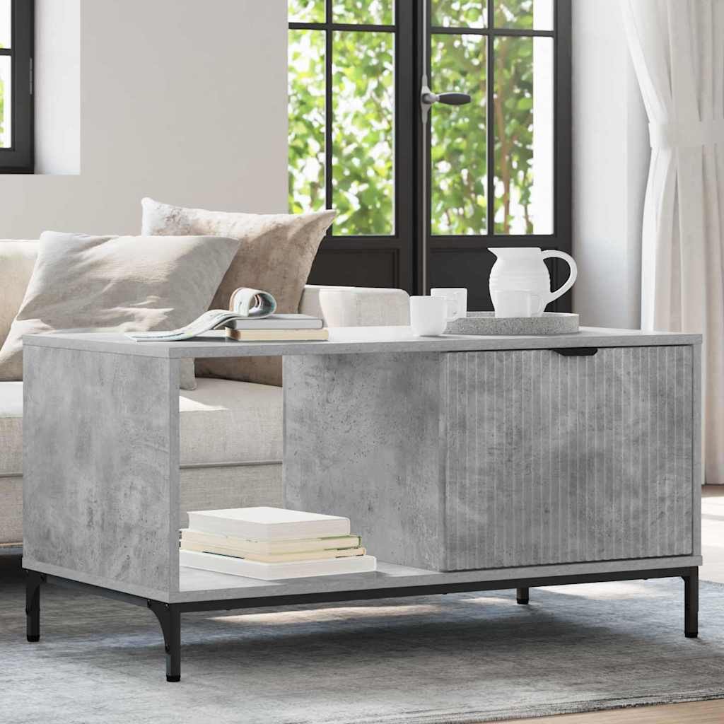 vidaXL Stolik kawowy Betonowy szary 90 x 49 x 46 cm