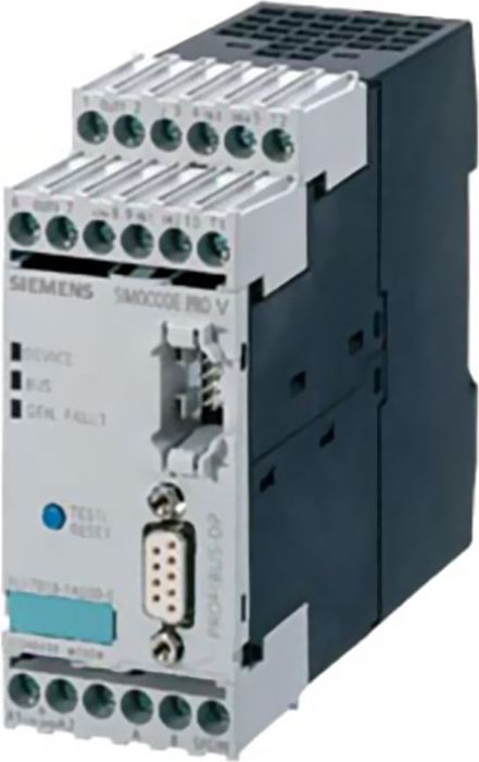 Siemens Elektroniczny moduł zabezpieczający silnik 4we/3wy 110-240V AC/DC PROFIBUS RS485 rozszerzeniowy (3UF7010-1AU00-0)