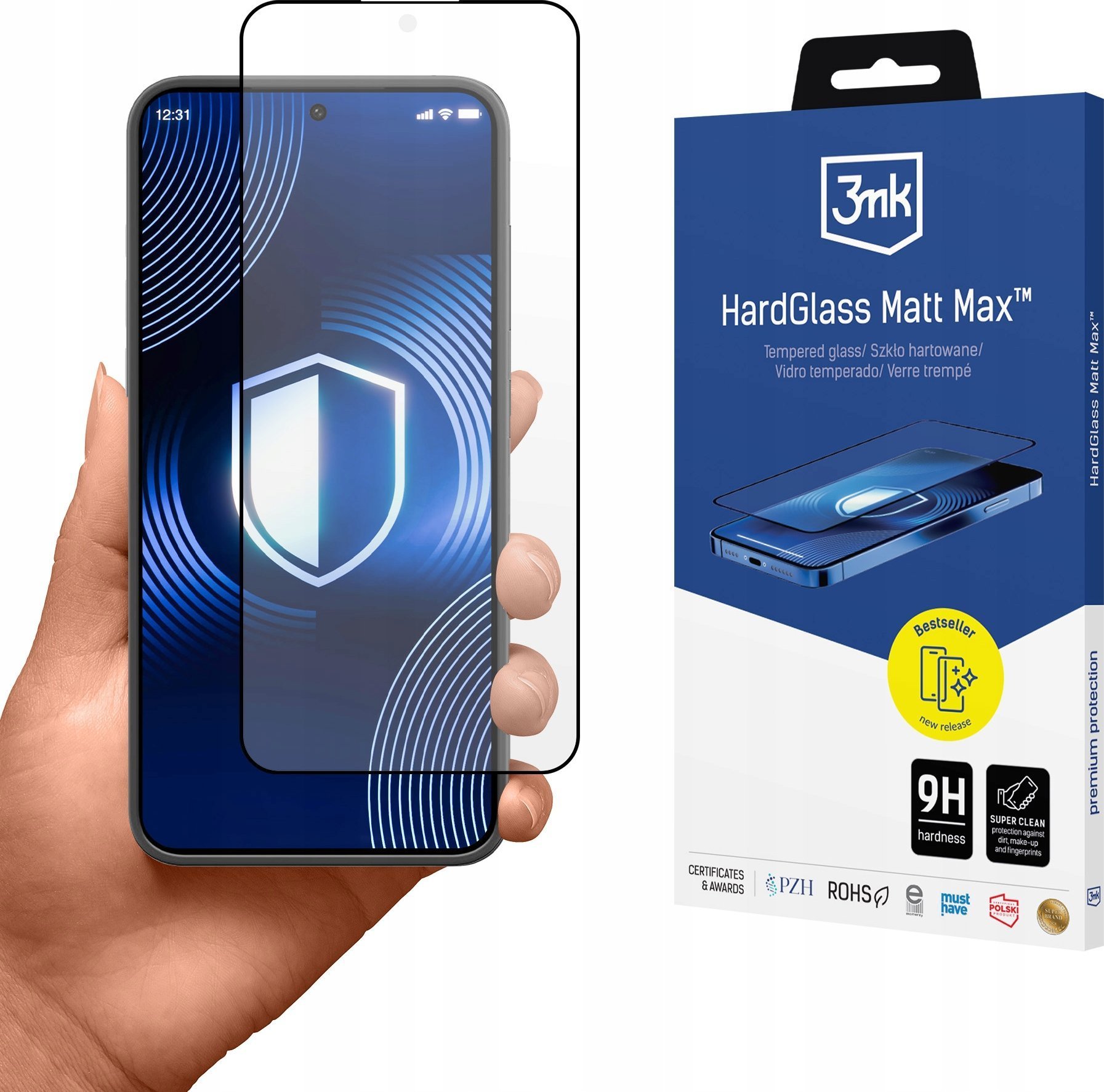 3MK HardGlass Matt Max do Samsung Galaxy S24