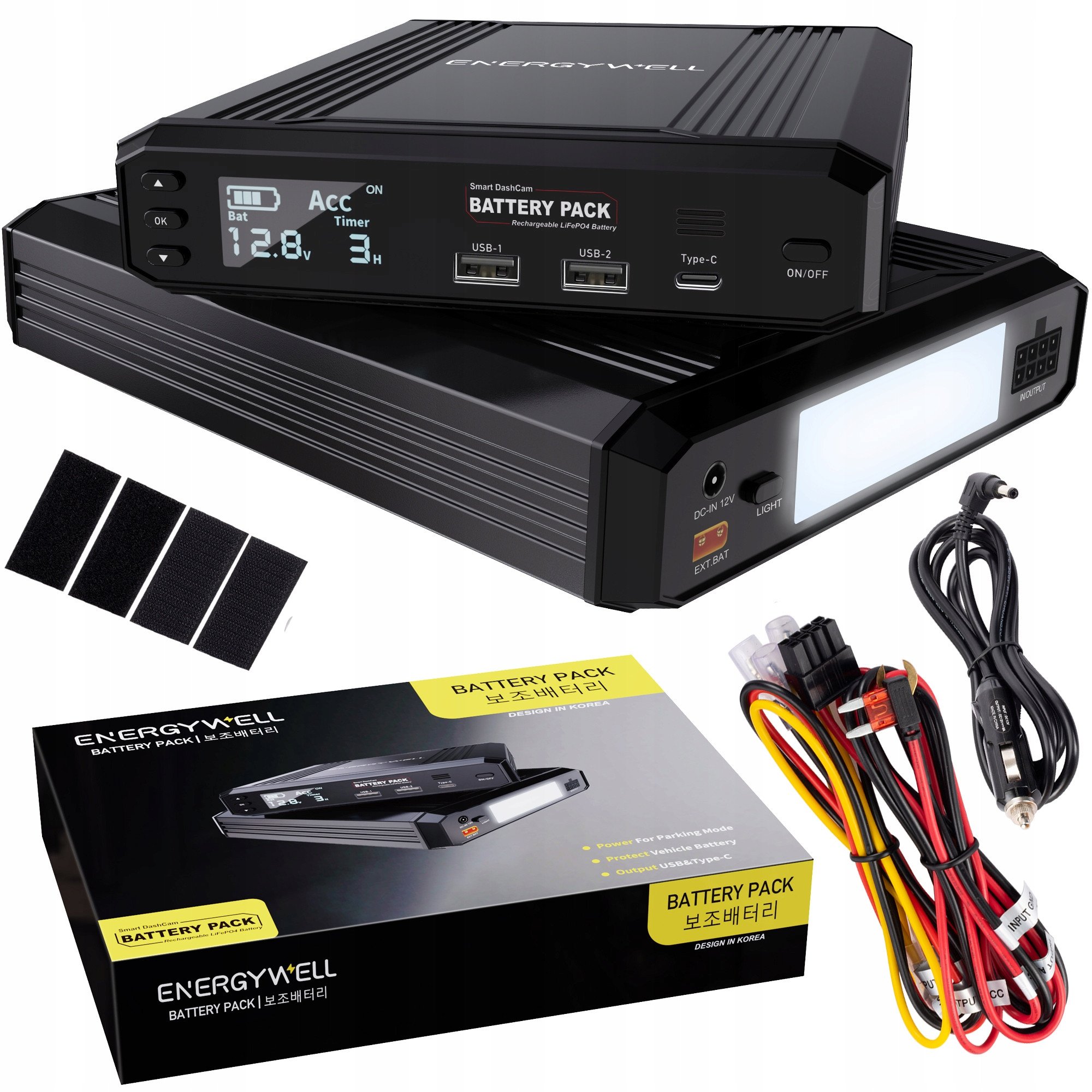 AKUMULATOR BATERIA DO KAMER SAMOCHODOWYCH ENERGY WELL P8 153,6Wh