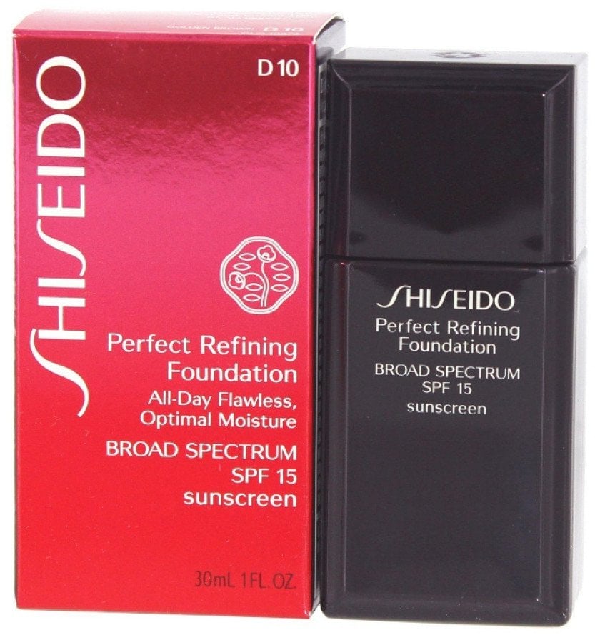 Shiseido Shiseido, Perfect Refining, Moisturizing, Liquid Foundation, D10, Golden Brown, SPF 15, 30 ml For Women