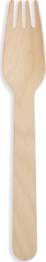 Huhtamaki Wooden cutlery Forks 16 cm - 100 pcs.
