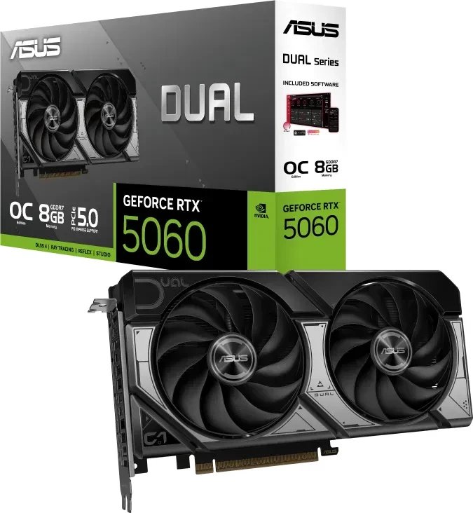 Karta graficzna Asus Dual GeForce RTX 5060 OC 8GB GDDR7 DLSS4 (DUAL-RTX5060-O8G)