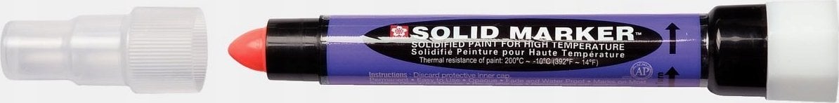 Sakura Marker Solid czerwony, cienki do wysokoch temeperatur, Sakura