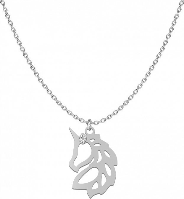 Radziszewska Jewellery Naszyjnik Srebrny z Jednorożcem 925 Prezent DEDYKACJA GRATIS