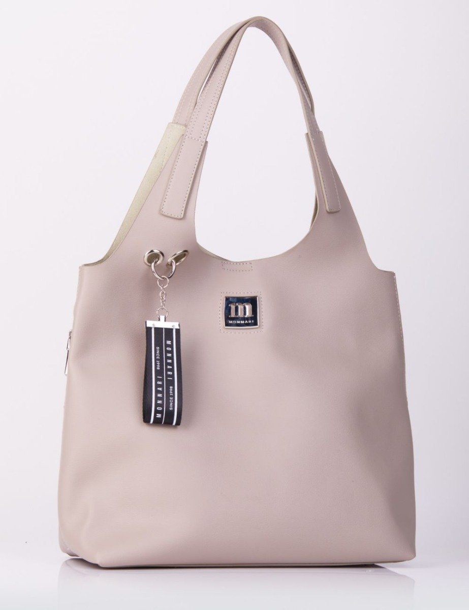 Monnari Torebka damska Monnari klasyczna z saszetką szara