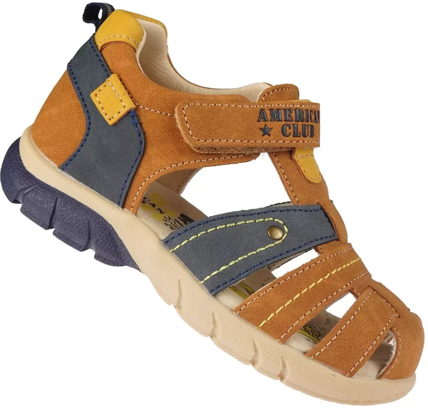Dziecięce sandały American Club XD-139/24 brązowe 24