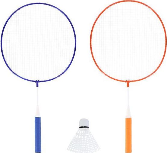 Nils Extreme NRZ052 STEEL / ZESTAW DO BADMINTONA 2 RAKIETY + LOTKI JUNIOR NILS