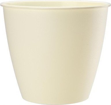 Galicja Doniczka okrągła plastikowa kremowa Azalia 13x12 cm