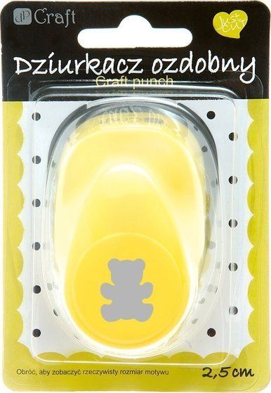 Artequipment DP CRAFT DZIURKACZ OZDOBNY 2,5CM MIŚ uniw