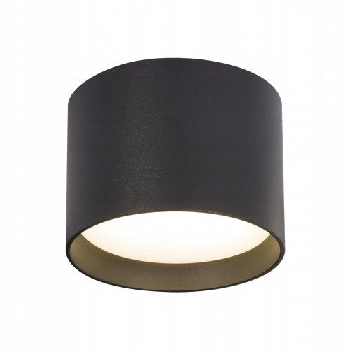 Halogenowa czarna, okrągła oprawa LED GX53 - sufitowa