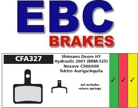 EBC Polska Sp. Z O.O Klocki hamulcowe rowerowe EBC organiczne - Shimano Deore BR-M515-BR-M525, Nexave, Tektro Auriga uniwersalny