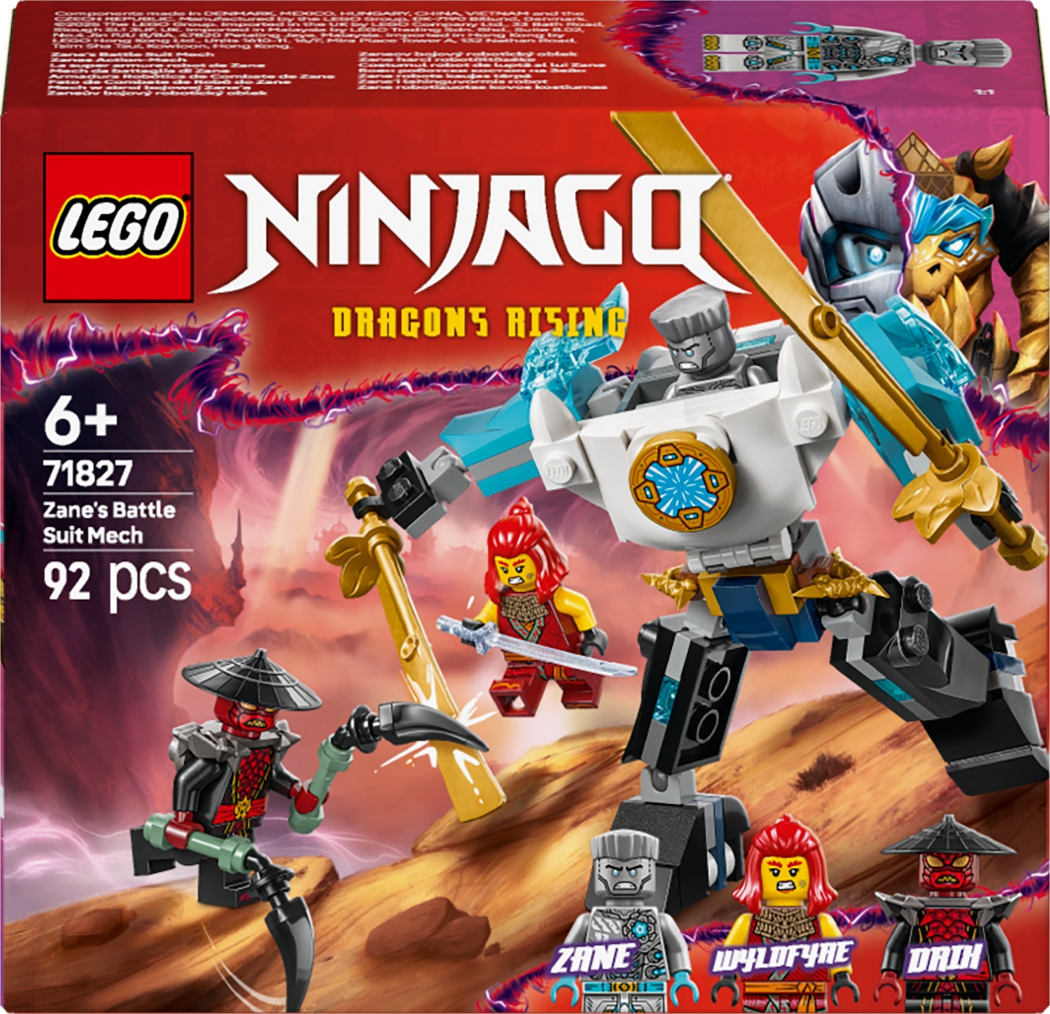 Ninjago Mech w zbroi bojowej Zane’a (71827)