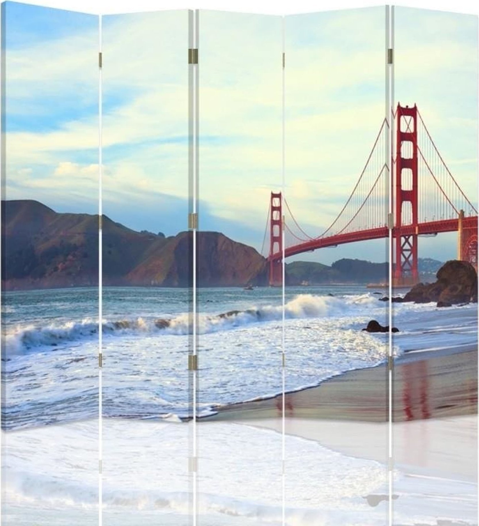 Feeby Parawan dwustronny, Golden Gate Bridge (Rozmiar 180x170)