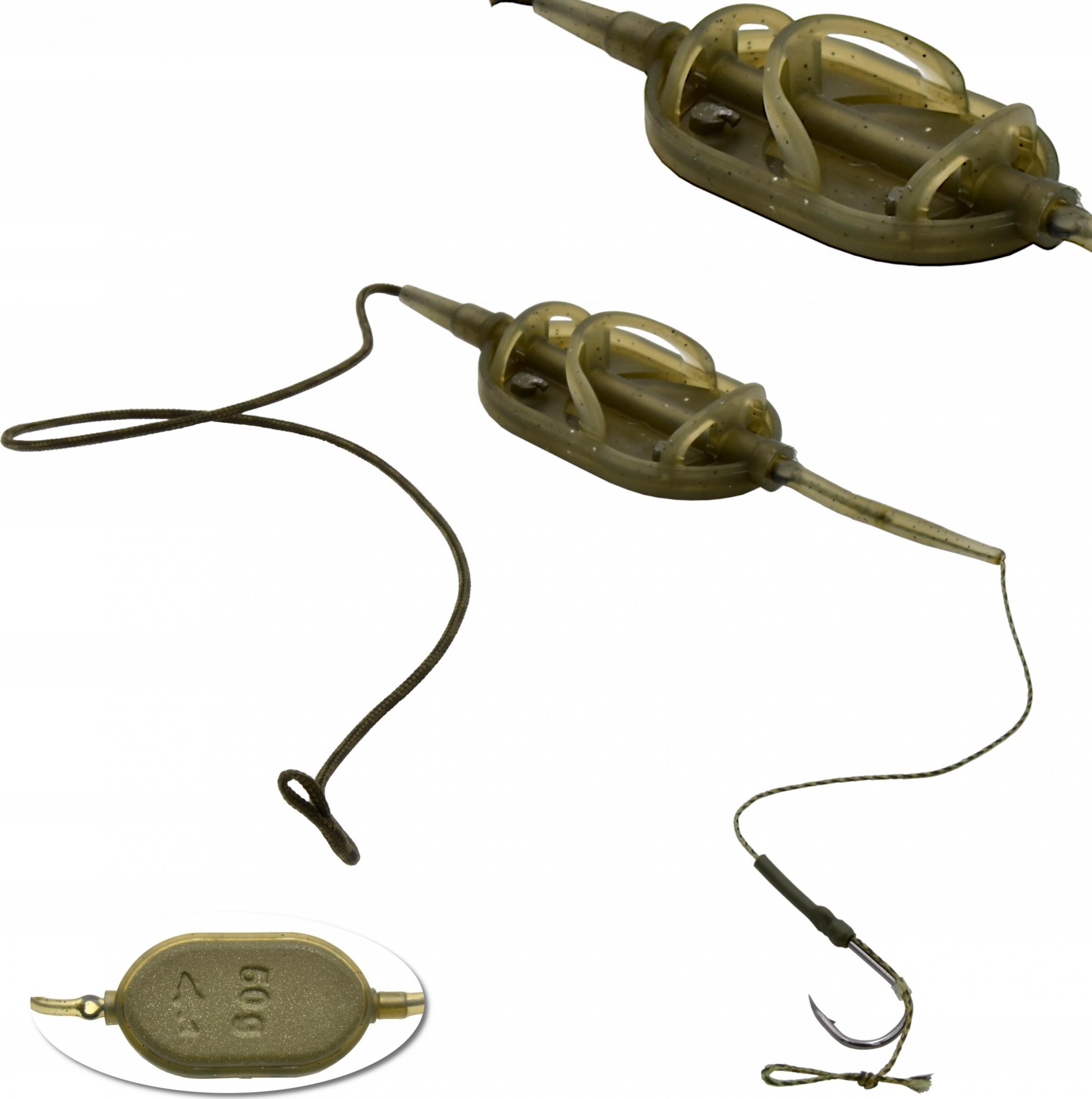 Life-Orange Gotowy Uzbrojony koszyk metod Method Feeder 50g #6