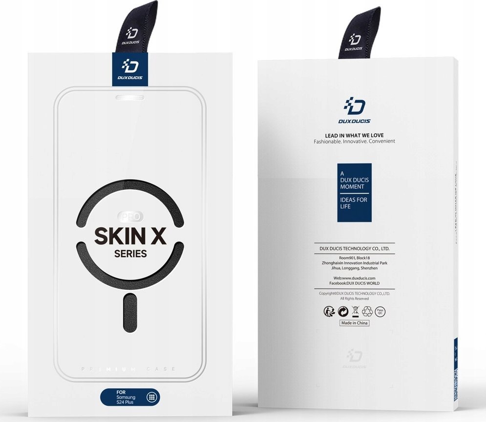 Dux Ducis Etui Skin X Pro do Samsung S24+ z magnetycznym ringiem i klapką - czarne