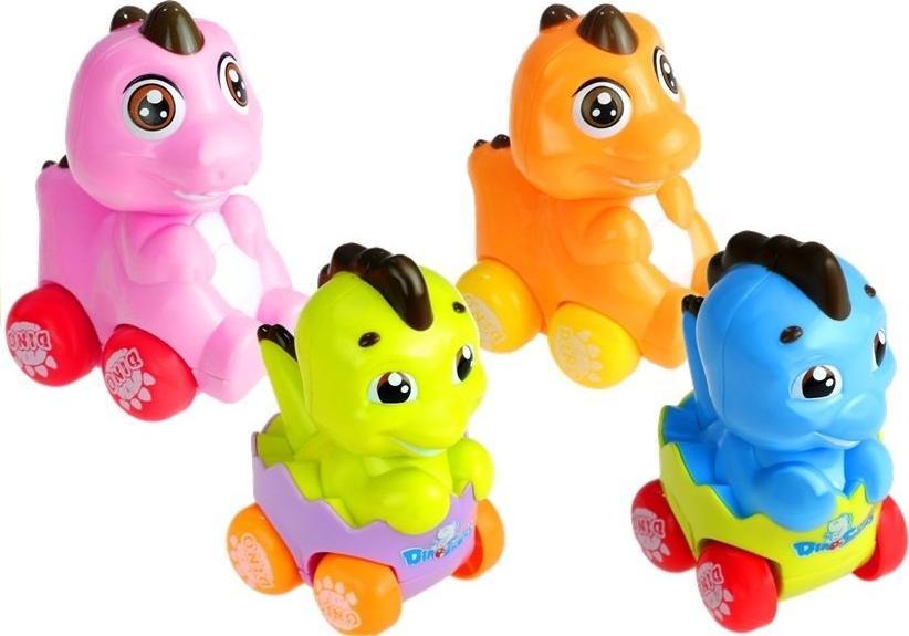LeanToys Dinozaur Kolorowy w Jajku Nakręcany