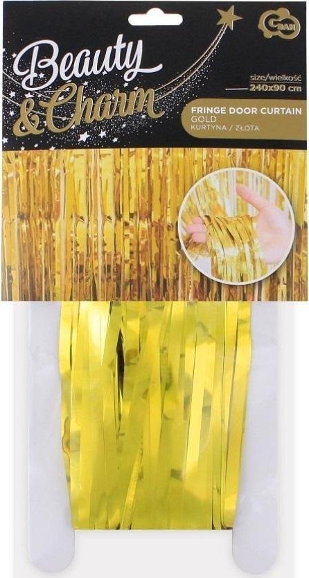 GoDan Kurtyna dekoracyjna złota 90x240cm