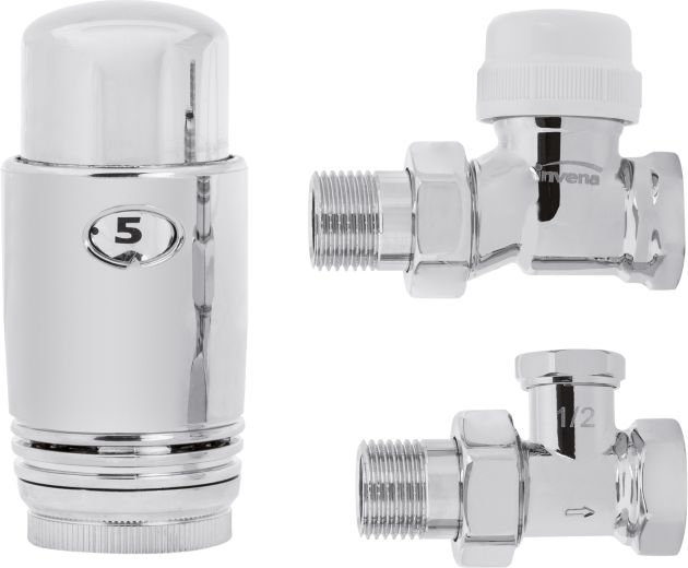 Invena Zestaw termostatyczny prosty chrom 1/2" (CD-79-P15)