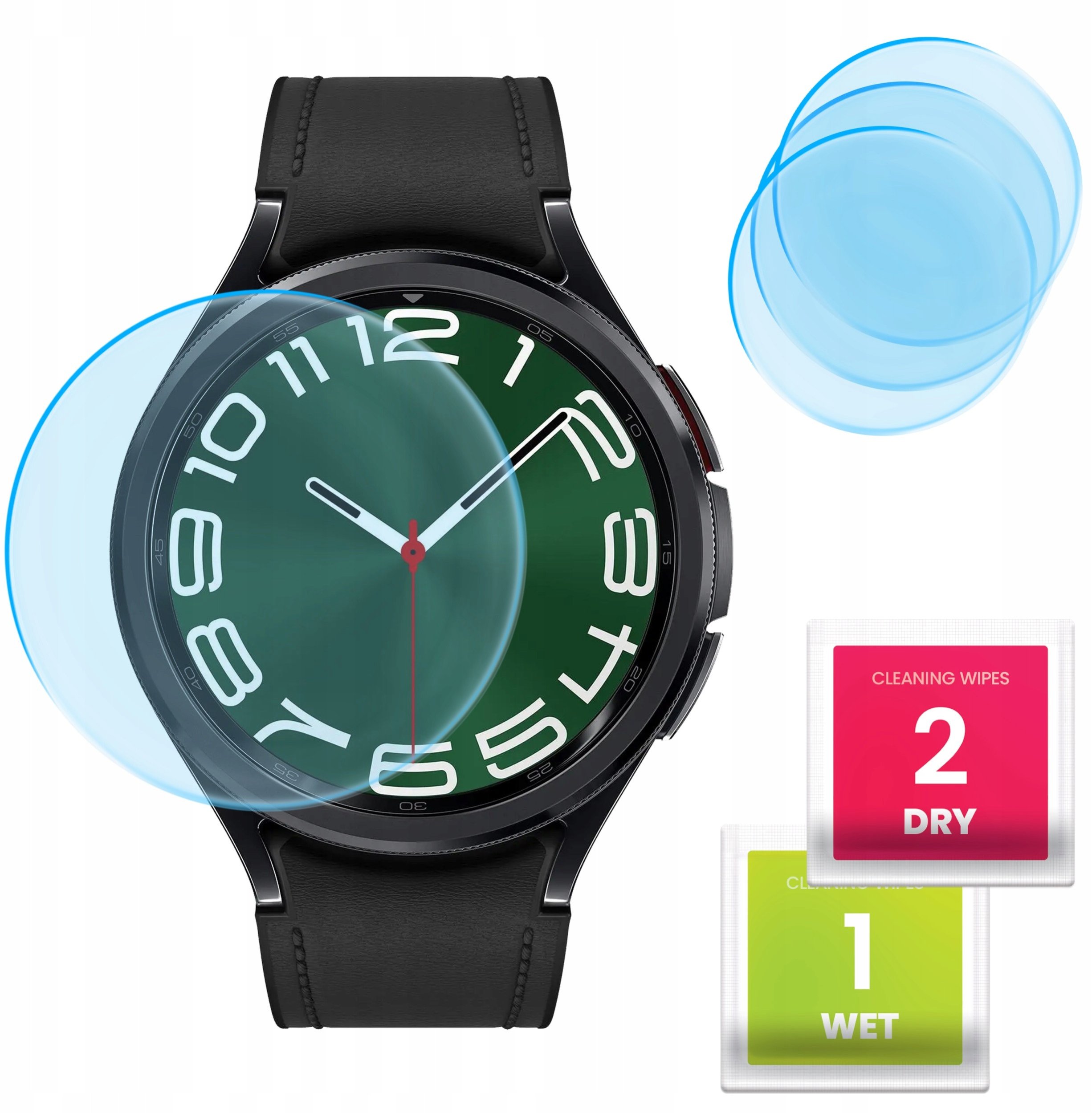 3-PAK Szkło Hybrydowe do Samsung Galaxy Watch 5 / 6 44 mm (Szkiełko, 9H)