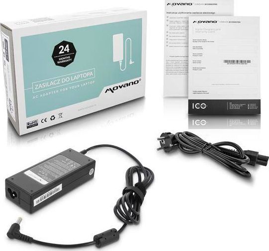Zasilacz do laptopa Movano 90 W, 2.5 mm, 4.7 A, 19 V (ZZ/LIT19474)