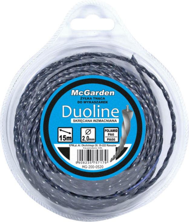 McGarden ŻYŁKA DO WYKASZARKI SKRĘCANA WZMACNIANA DUOLINE 2.4MM*15 [jm.SZT] - MG-200-0524