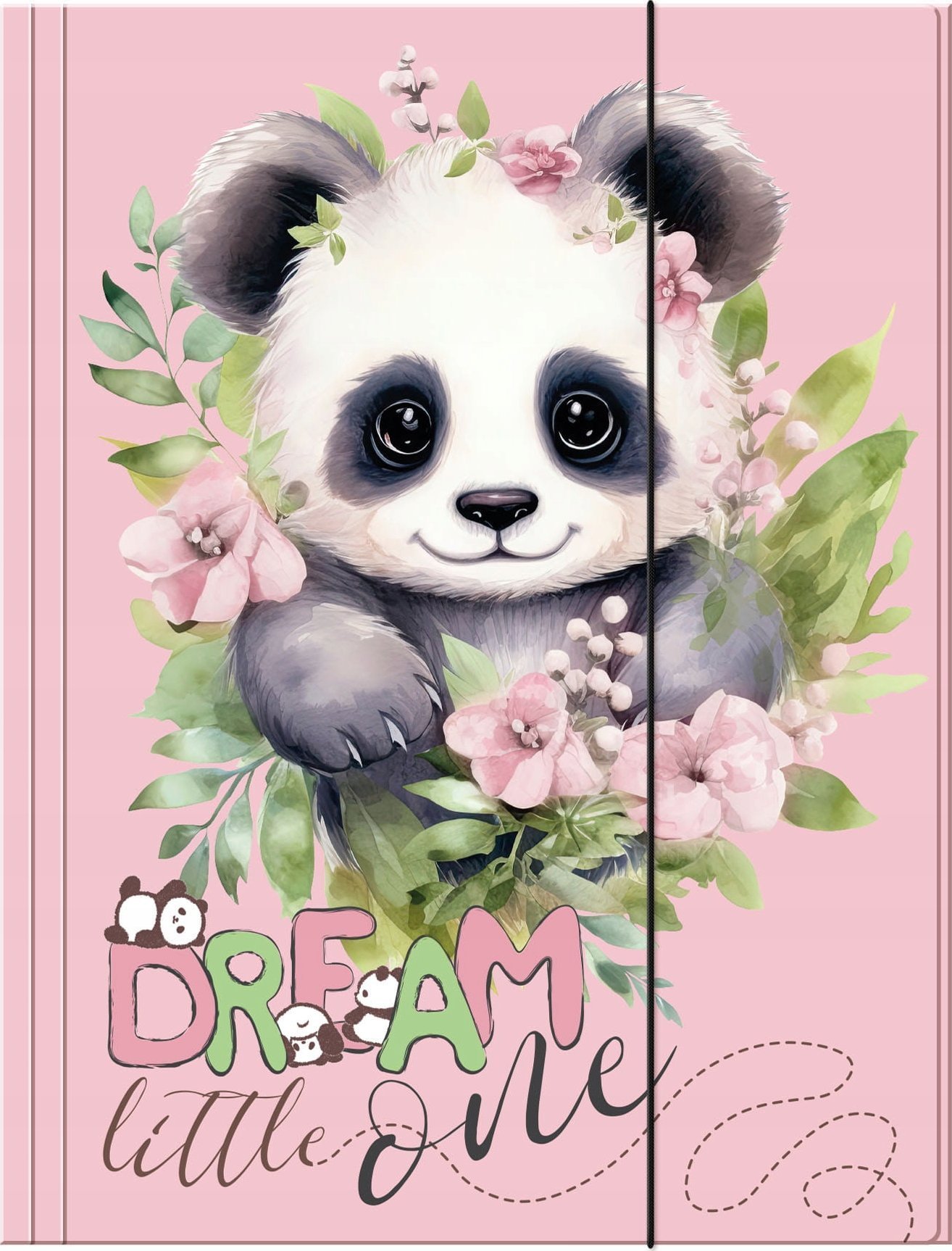 TECZKA Z GUMKA PAP A4 PANDA 10 DERF 1/10